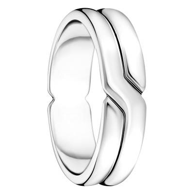Rebel 925 Silver Crossover Ring - TR2492-001-21 - Thomas Sabo