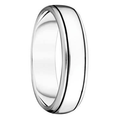 925 Silver Grooved Rebel Ring TR2503-637-21 - Thomas Sabo