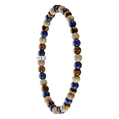 925 Sterling Silver Multicolor Bead Rebel Bracelet, 17 cm to 21 cm - A2183-531-7 - Thomas Sabo