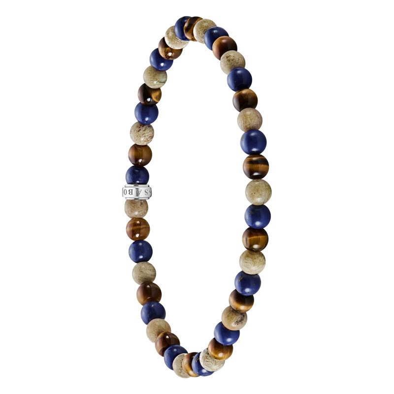 925 Sterling Silver Multicolor Bead Rebel Bracelet, 17 cm to 21 cm - A2183-531-7 - Thomas Sabo