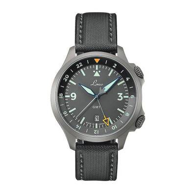 Laco Pilot Special Models FRANKFURT GMT GRAU 862121.2 Watch - Laco
