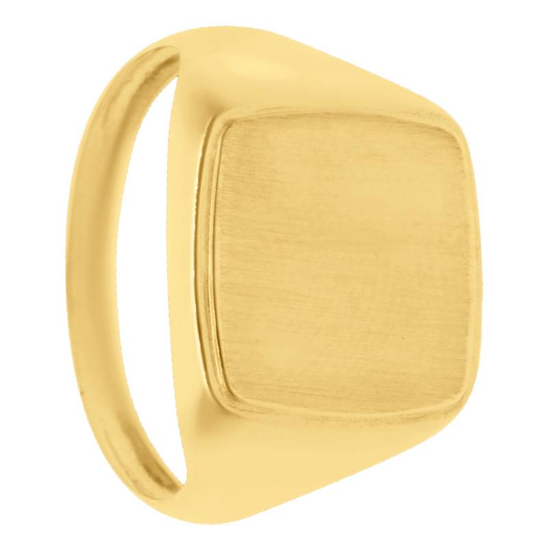 750/1000 Yellow Gold Square Signet Ring - Imperium