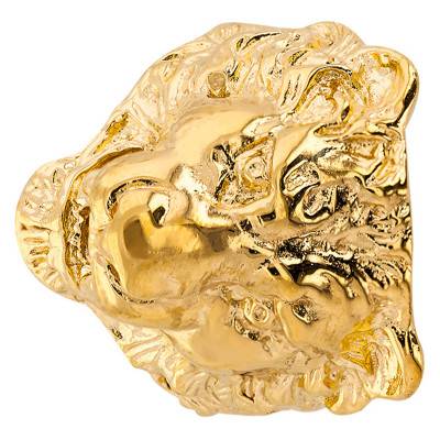 Chevalière tête de Lion Grand Modèle, Or Jaune 375 ou 750 - Imperium