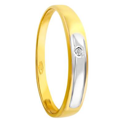375 Two-Tone Gold & Diamond Signet Ring - Imperium