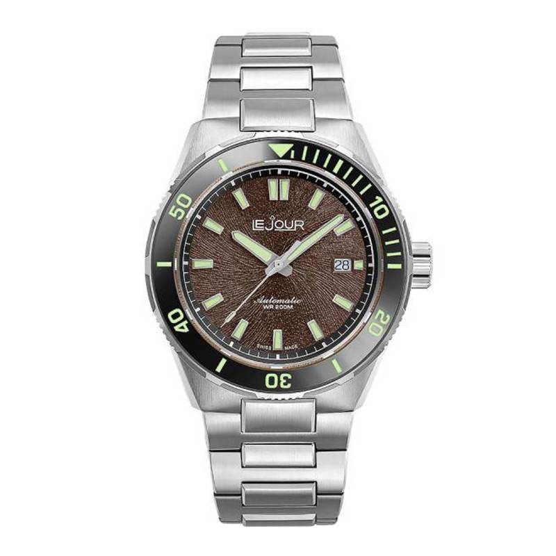 Brown Coral Diver Watch LJ-CD-005 - Le Jour