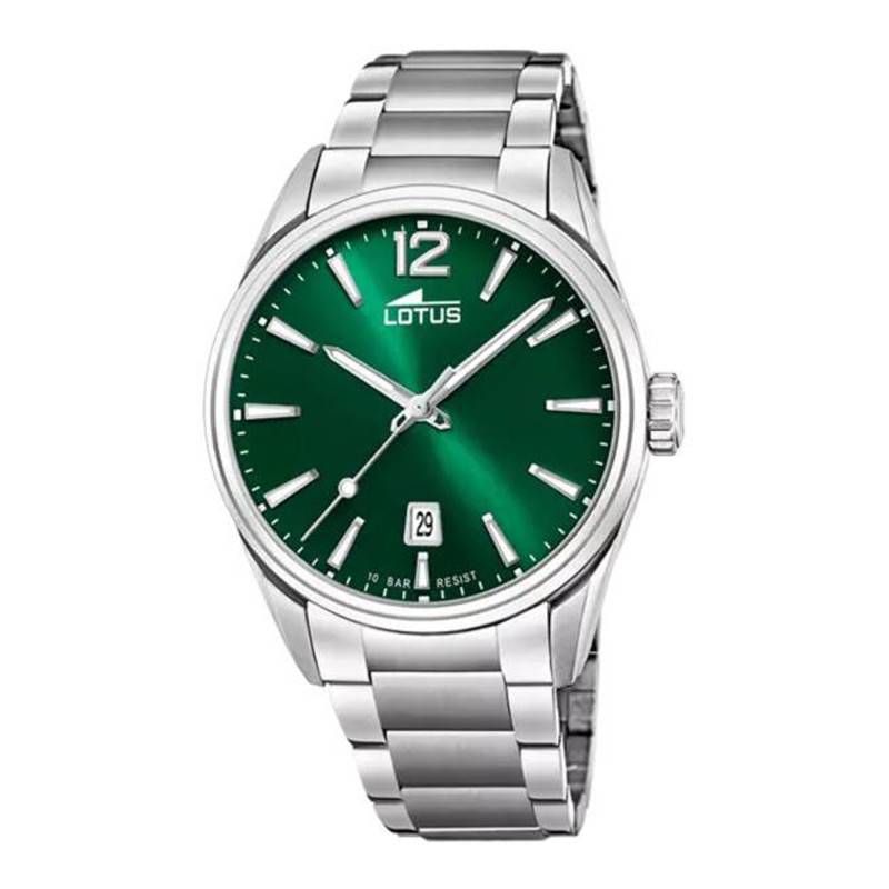 Minimalist Green Steel Watch 18692/4 - Lotus