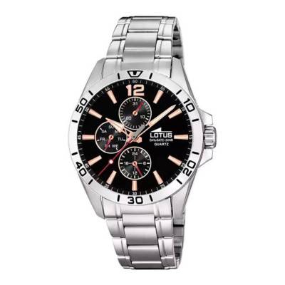 Black Multifunction Watch 18812/6 - Lotus