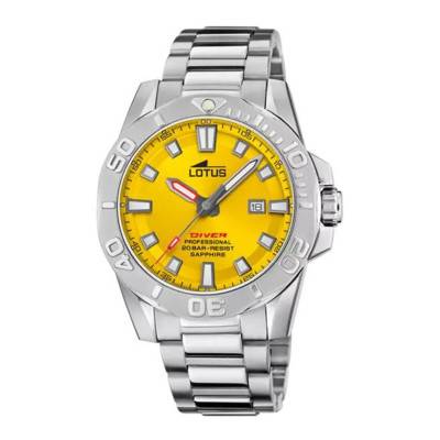 Montre Diver jaune 18926/1 - Lotus