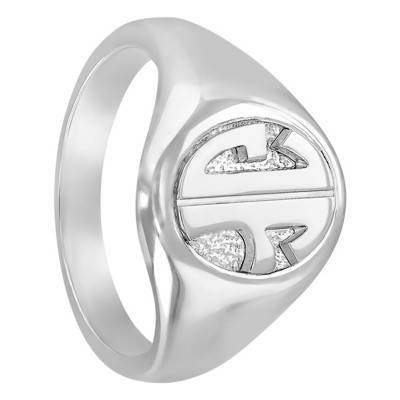 Chevalière en argent 925, 2 lettres - Imperium