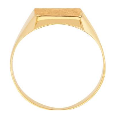 Sun 375/1000 Yellow Gold Signet Ring, 10.50 x 13 mm - Imperium