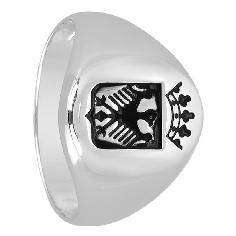 925/1000 Silver Heraldic Signet Ring 11 x 13 mm - Imperium