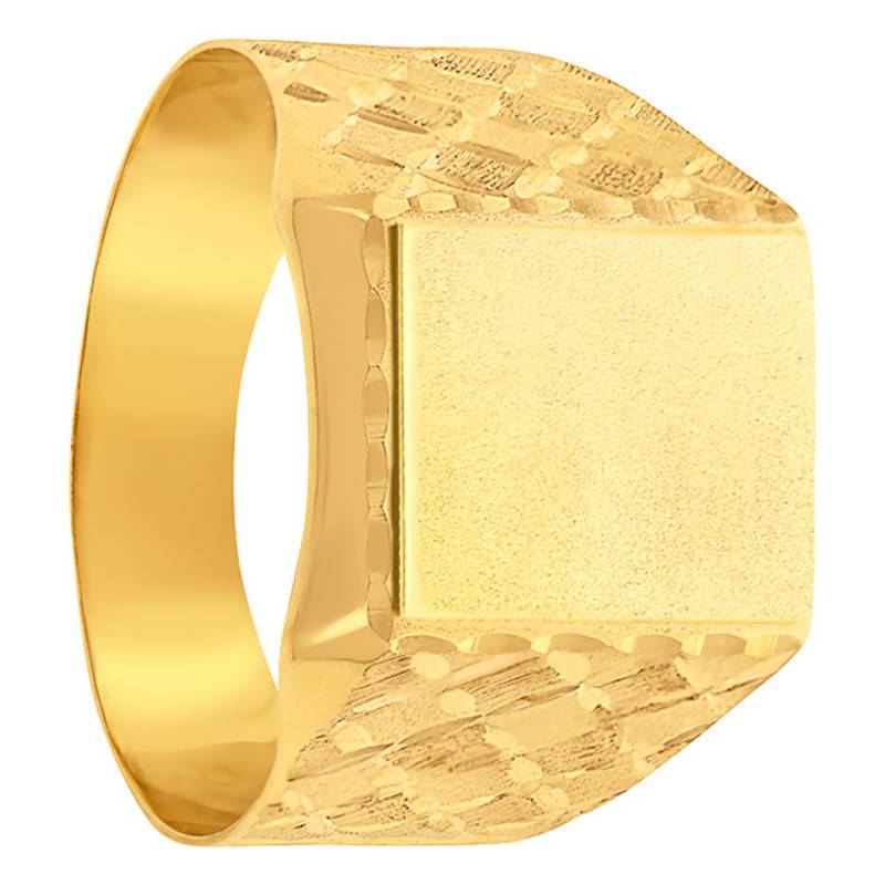 375 Yellow Gold Signet Ring, 12.50 x 14.50 mm - Imperium