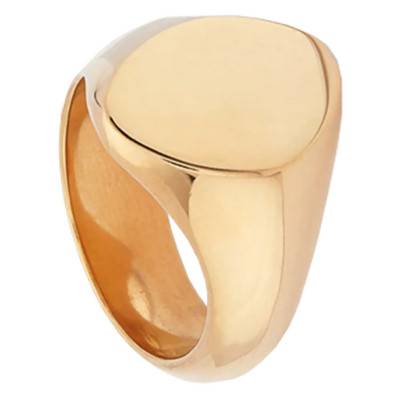 Chevalière Sabi Plaqué Or - Taille 52 - Soko