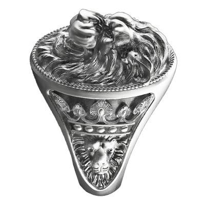 925 Silver Lion Band Ring - EXA197 - Zancan