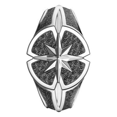 925 Silver Compass Rose Cosmopolitan Ring - EXA175 - Zancan