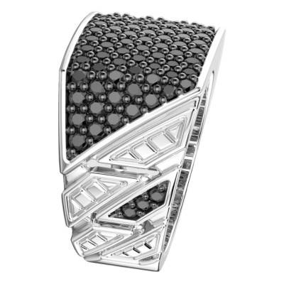 925 Sterling Silver & Natural Stone Cosmopolitan Luxury Signet Ring - ESA046 - Zancan