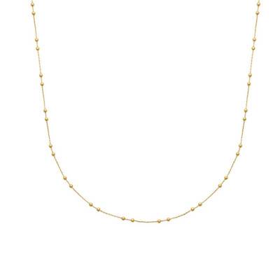 "Cesarine Yellow Gold-Plated Necklace (3-Micron 750), 45cm" - Ana & Cha