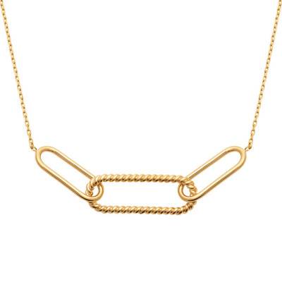 Marina Gold-Plated Chain Necklace, Length 45 cm - Ana & Cha