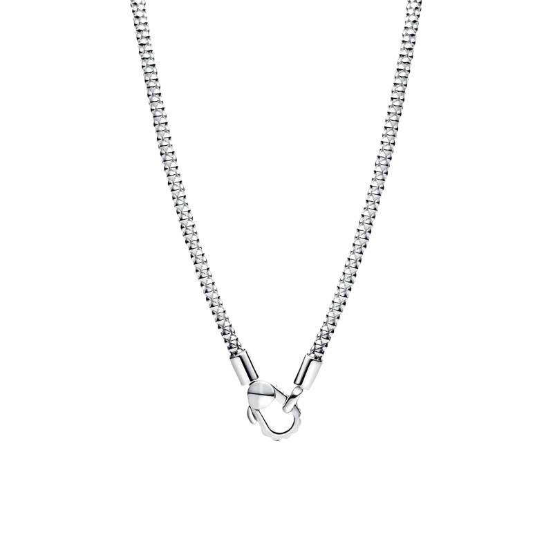925 Sterling Silver Popcorn Chain Necklace, Length 45 cm - Pandora