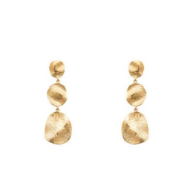 Boucles d'Oreilles Suzette Plaqué Or Jaune - Ana & Cha