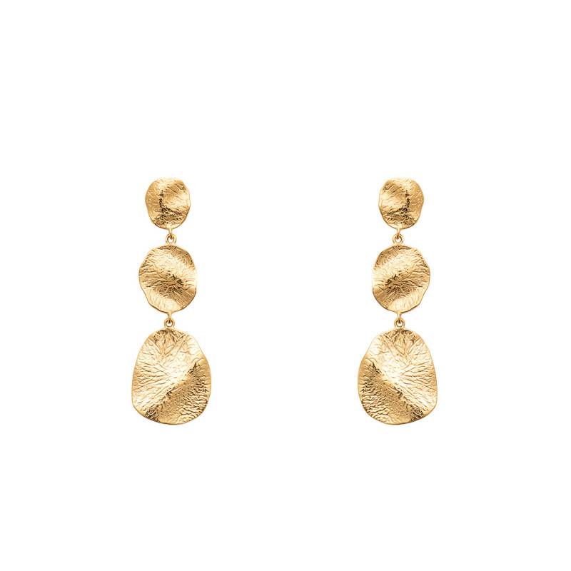 Suzette 18K Yellow Gold-Plated Drop Earrings - Ana & Cha