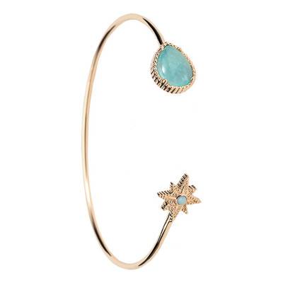 Jonc Stella plaqué or, Diamètre 59 mm - Ana & Cha