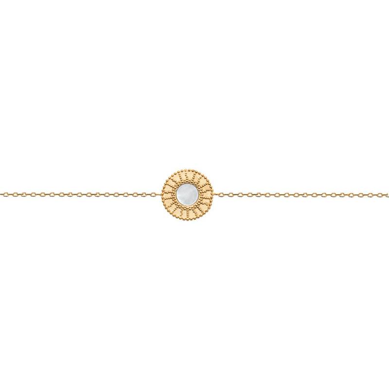 Pauline 18K Yellow Gold-Plated & Mother-of-Pearl Bracelet, Length 18 cm - Ana & Cha