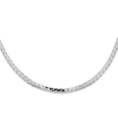 925 Silver Bismarck Chain, Length 45 cm and Width 5 mm - Artemis
