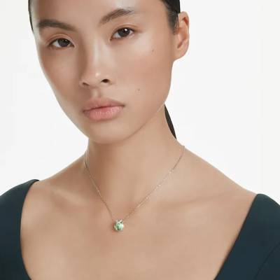 Collier Bella V Métal Rhodié & Cristaux Bicolores, Longueur 38 à 43 cm - 5724285 - Swarovski