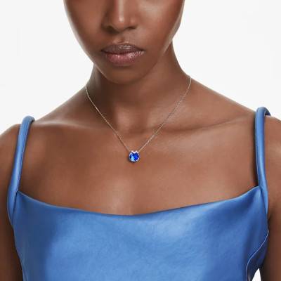 Collier Bella V Métal Rhodié & Cristaux Bicolores, Longueur 38 à 43 cm - 5724286 - Swarovski