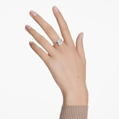 Bague Stilla Métal Rhodié & Cristal Blanc - 5717878 - Swarovski