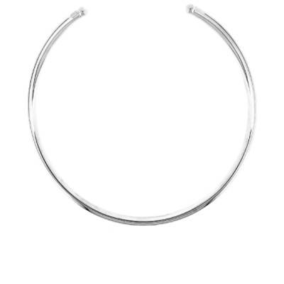 925/1000 Silver Torque Necklace, Length 35 cm - Artemis