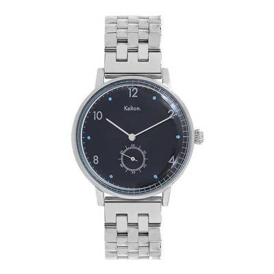 Montre Villa Silver Noir 9123512 - Kelton