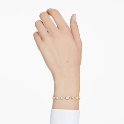 Imber Gold-Tone Metal & White Crystals Bracelet, Length 16.50 cm to 20.50 cm - 5705471 - Swarovski