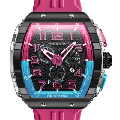 Montre Magellan Chronograph Retrograde Bubblegum Pink NB-6088-07 - Nubeo
