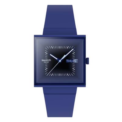 Squarely Blacklight Watch SO34N700 - Swatch