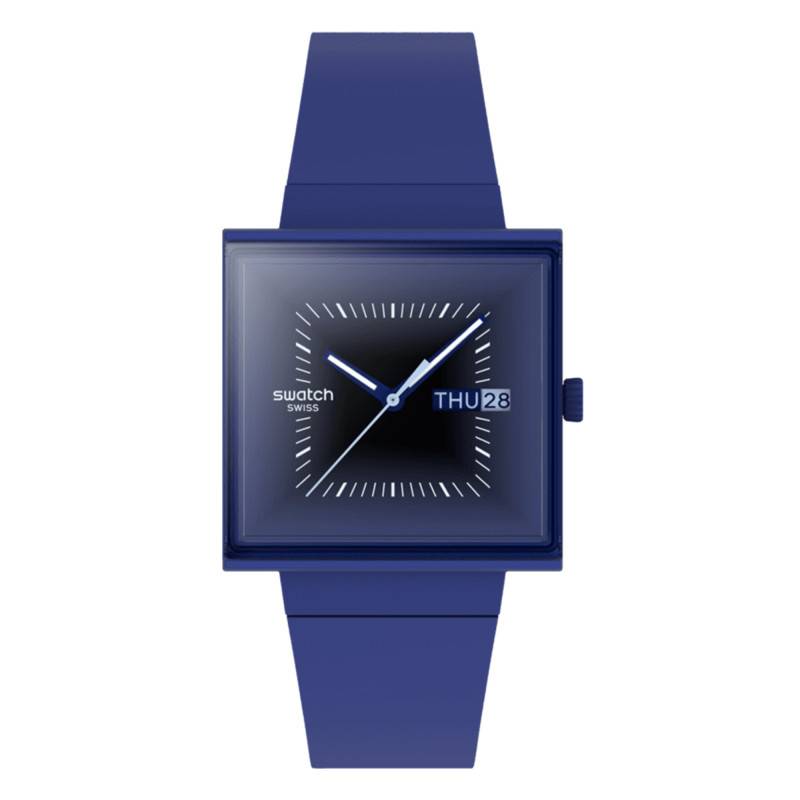 Squarely Blacklight Watch SO34N700 - Swatch
