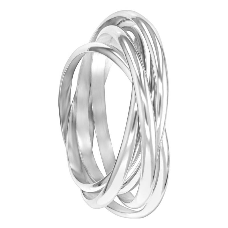 925 Silver 5-Wire Half Bangle Bracelets, Diameter 6 cm to 7 cm, Width 1.50 cm - Artemis