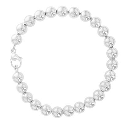 Bracelet Boules en Argent 925, Longueur 19.5 cm - Artemis