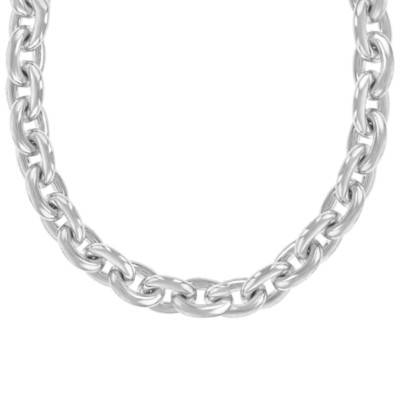 Collier Chaîne Forçat Fil Rond en Argent 925, Longueur 45 cm - Artemis