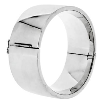Flat Hinged Rigid Bangle, Length 19 cm, Width 20 mm - Artemis