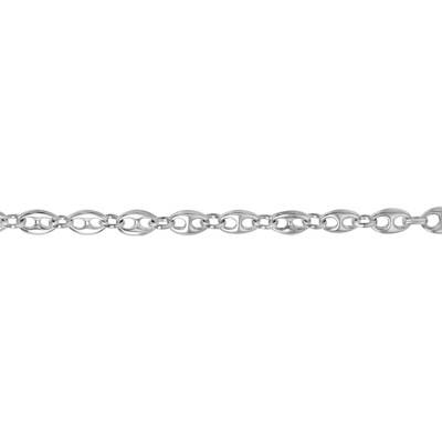 Bracelet Maille Grain de Café en Argent 925, Largeur 4,30 mm, Longueur 18 cm - Artemis