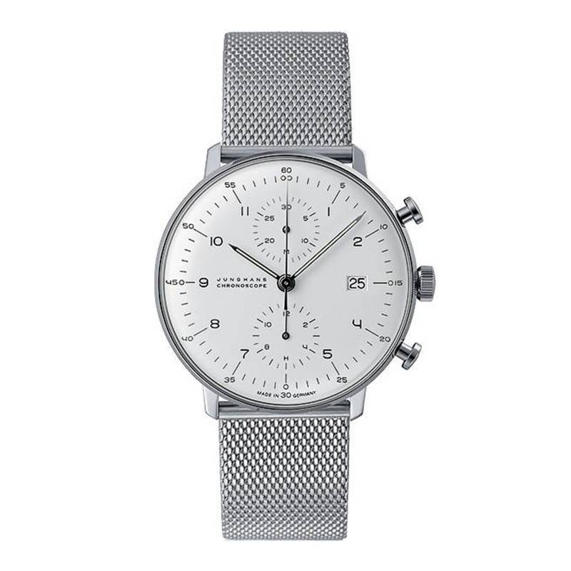 Max Bill Chronoscope Watch 27/4003.46 - Junghans