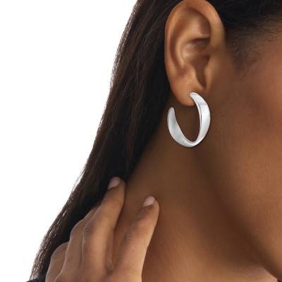 Steel Hoop Earrings Ethereal Metals, Diameter 30 mm - 35000533 - Calvin Klein