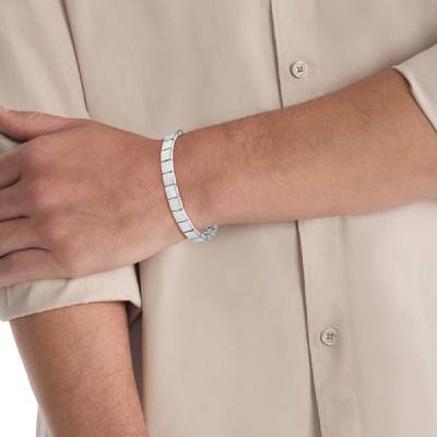 Bracelet Minimalistic Squares CK en Acier, Longueur 19,50 cm - 35000488 - Calvin Klein