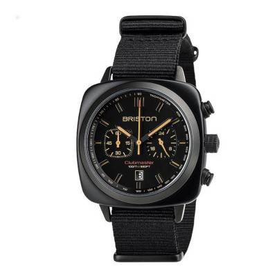Briston Clubmaster Sport Acetate Matte Black Chronograph Watch - Briston
