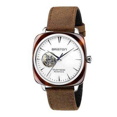 Montre Clubmaster Iconic Auto Open Acétate Cadran Blanc - Briston