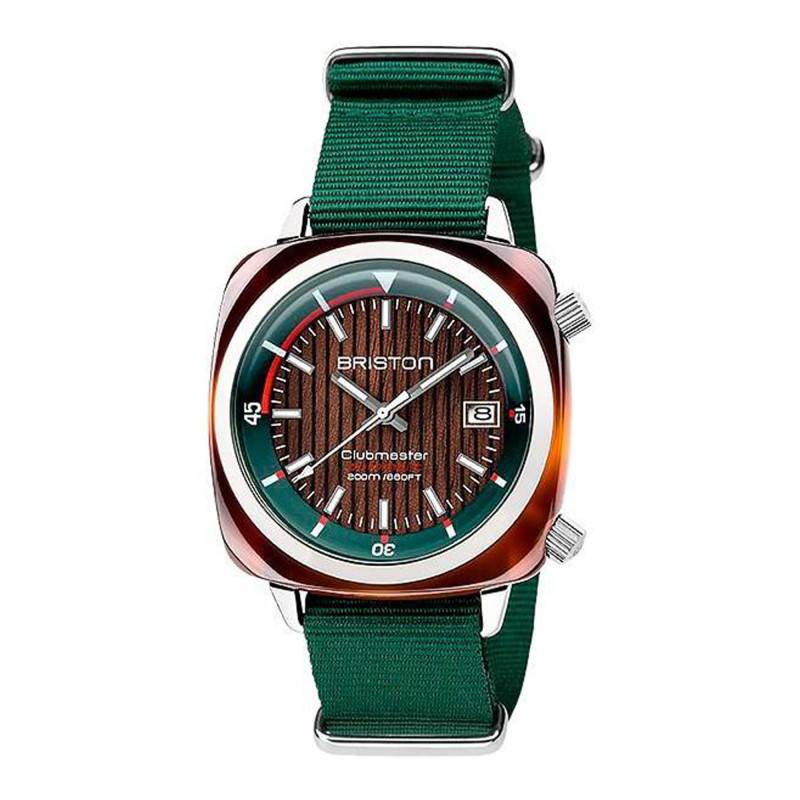 Green Acetate Yachting Clubmaster Diver Watch - Briston