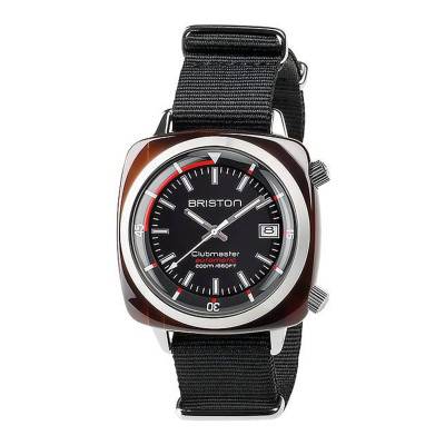 Montre Clubmaster Diver Acétate Cadran Noir - Briston