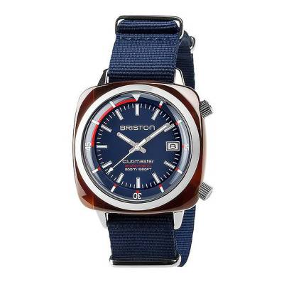 Montre Clubmaster Diver Acétate Cadran Bleu - Briston